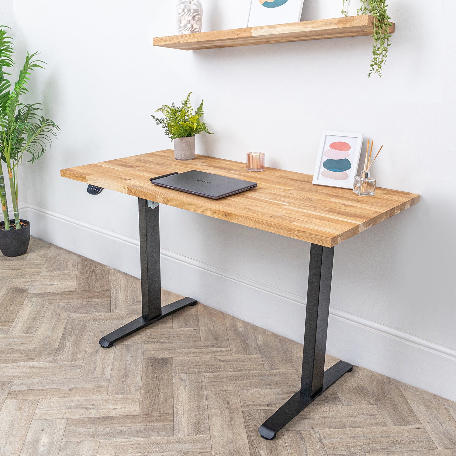 Height adjustable table store for computer