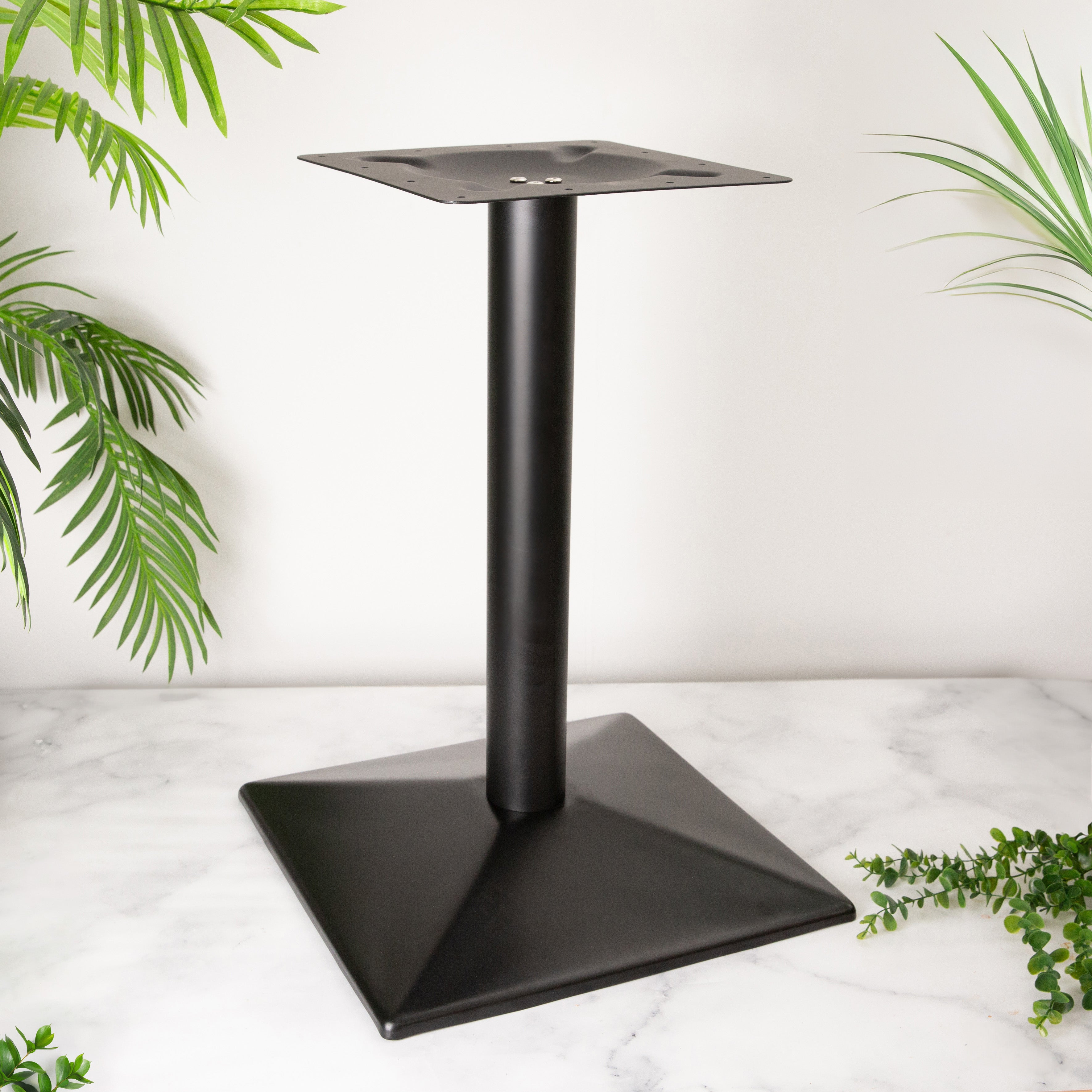 Black Central Cast Iron Table Base 720 x 500mm