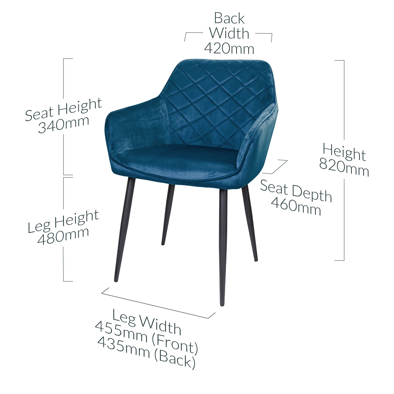 Blue Velvet Chair