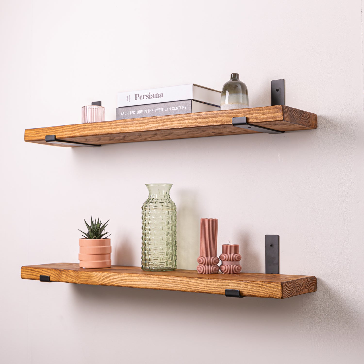 Dark Oak Wood Wall Shelf