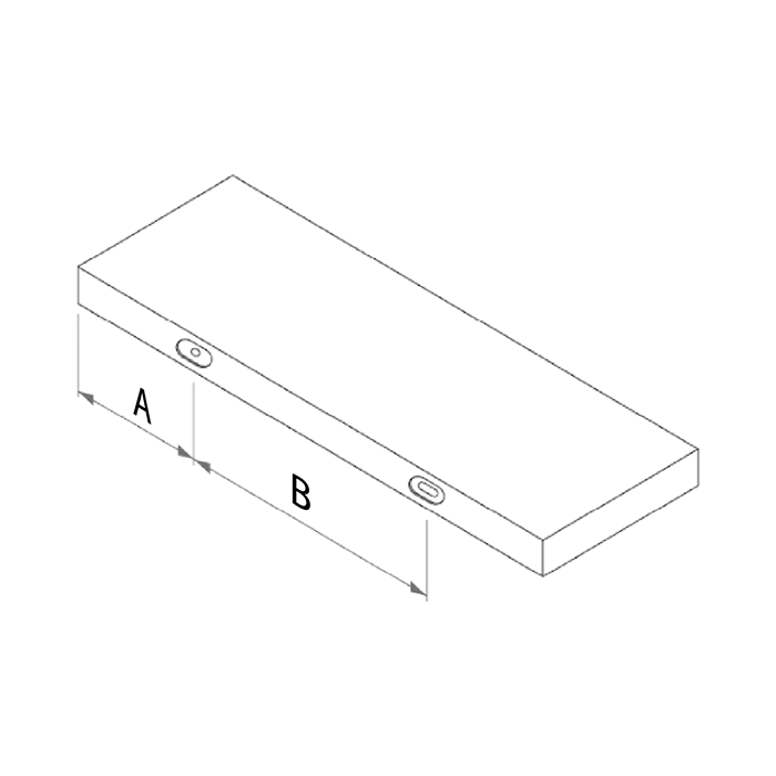 Floating shelf brackets assembly installation guide step 2