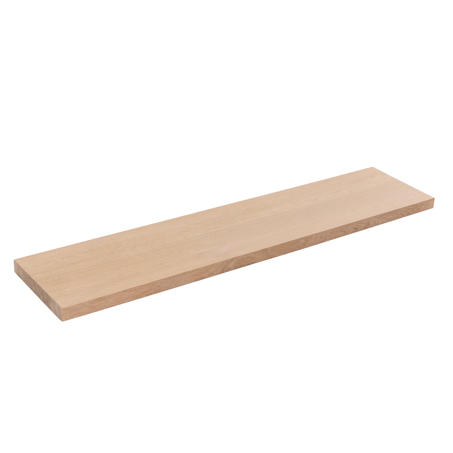 Full Stave Prime Oak Solid Wood Shelf (Sanded) - 27mm thick