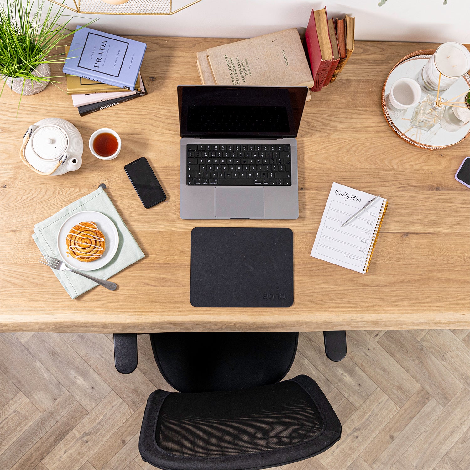 Oak Live Edge Wooden Desktop Sanded