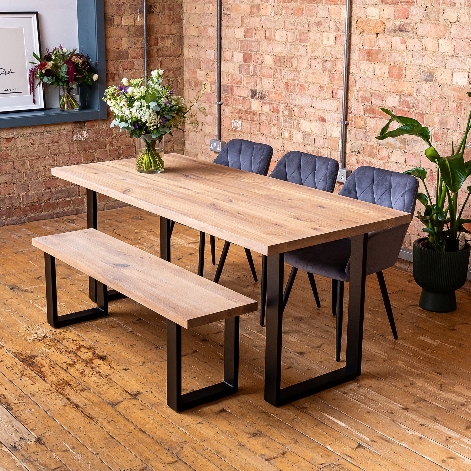 Oak Wood Dining Table