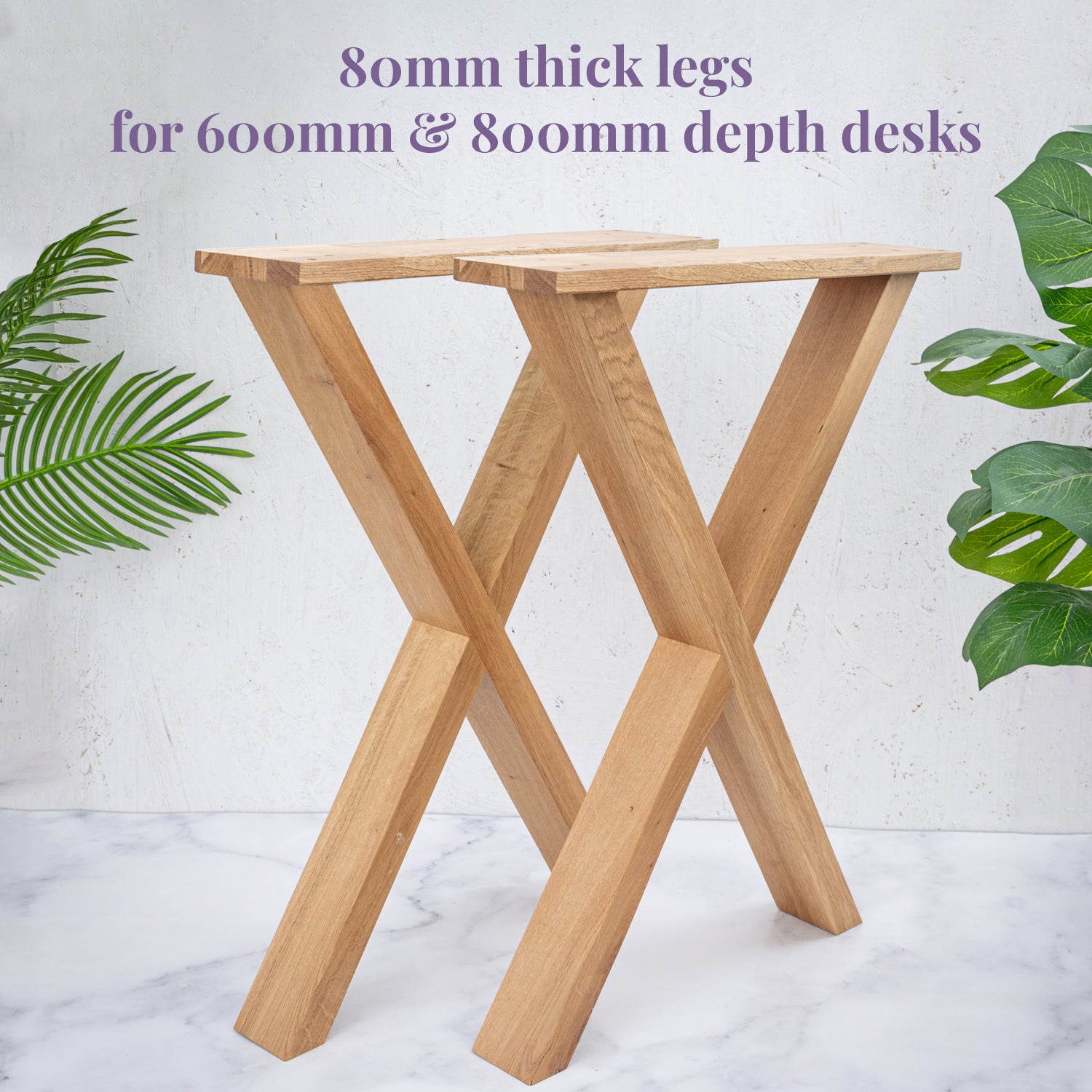 Desk deals legs wood