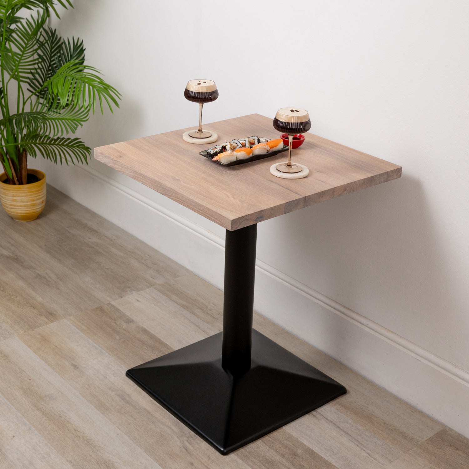 Premium Solid Oak Bistro Tabletop - Natural Oak