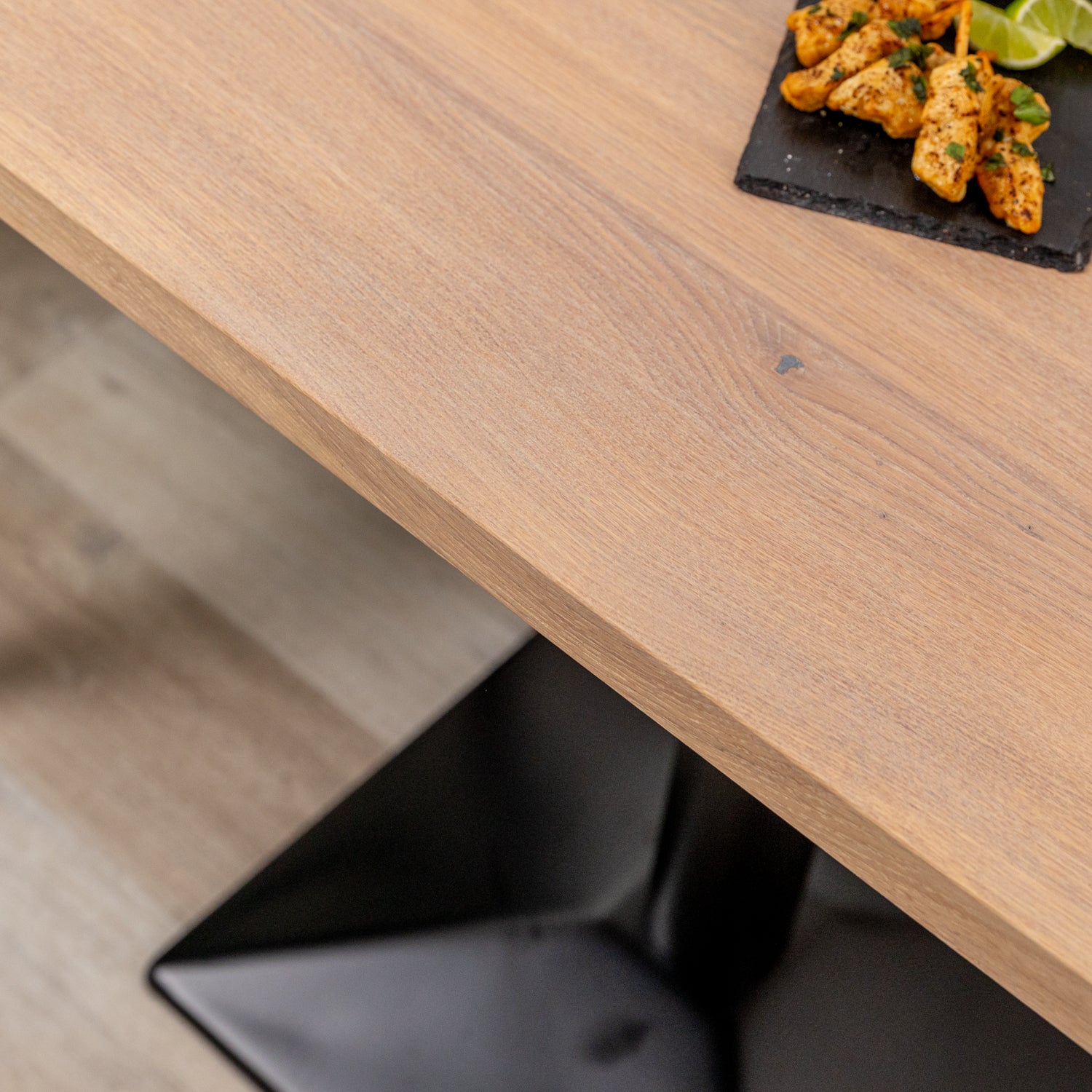 Premium Solid Oak Bistro Tabletop - White Oak