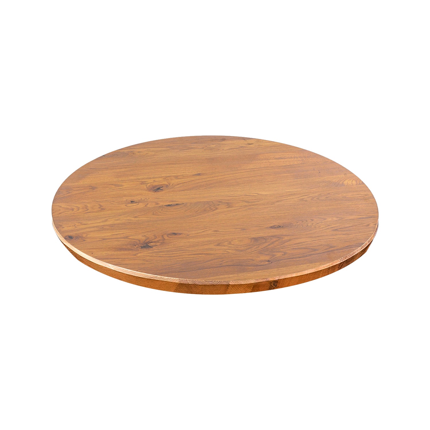 Premium Solid Oak Round Dining Tabletop - Natural Oak