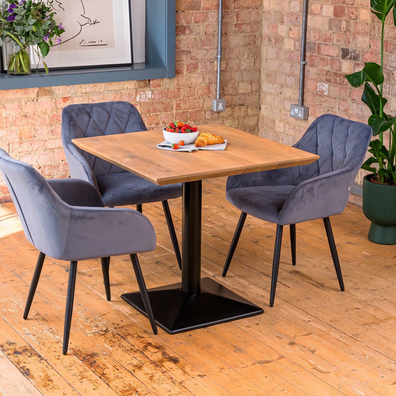 Premium Solid Oak Small Dining Table