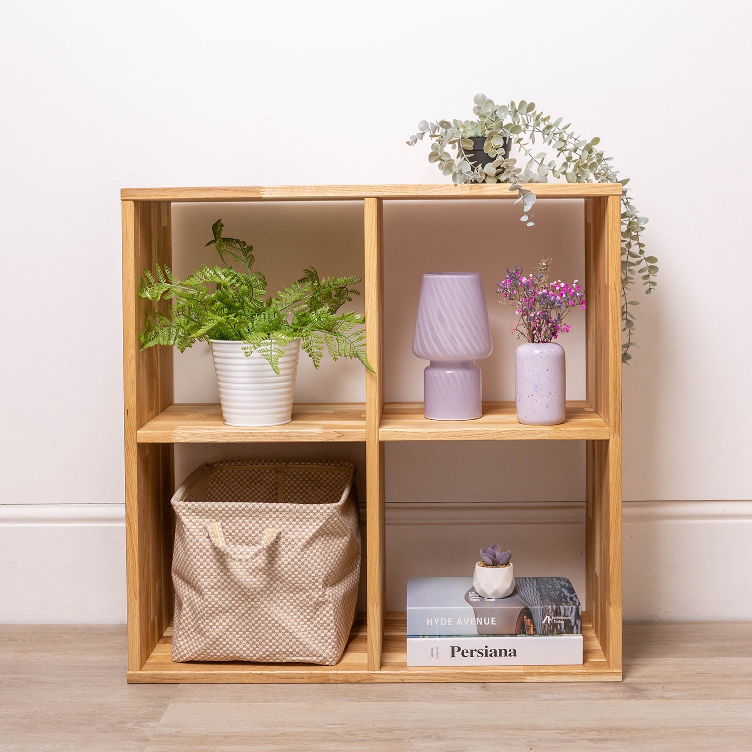 Solid Oak Cube Storage Unit