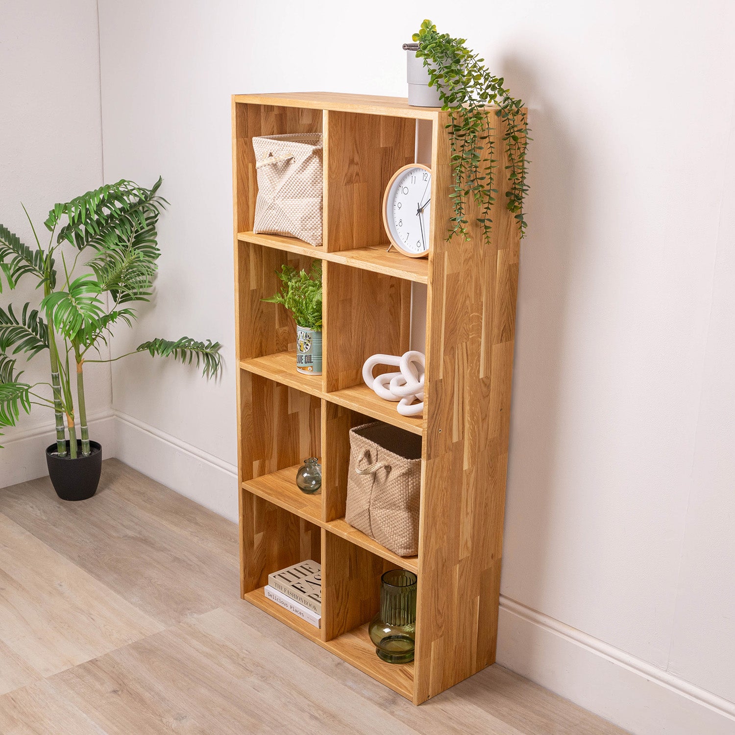 Solid Oak Cube Storage Unit | 4x2