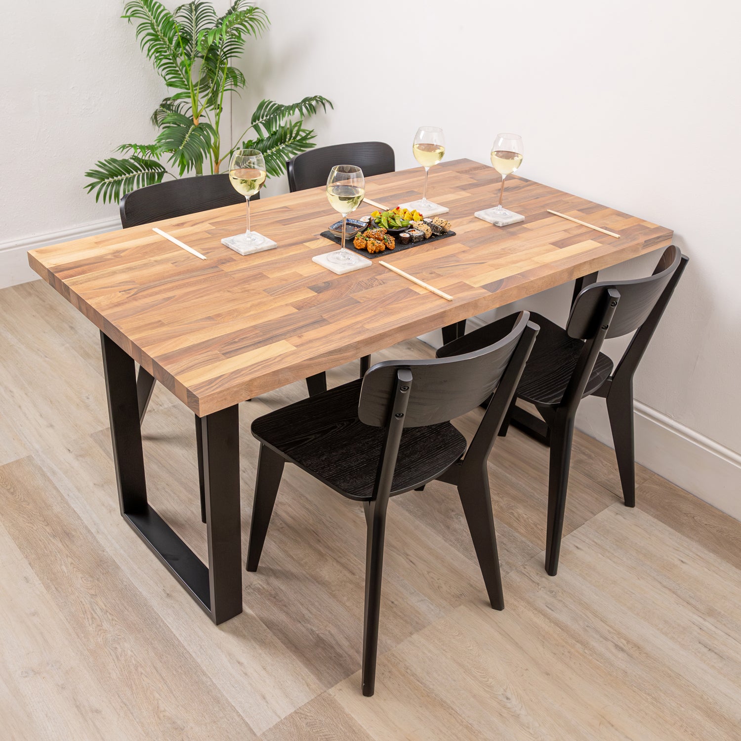 Solid Walnut Table tops Sanded