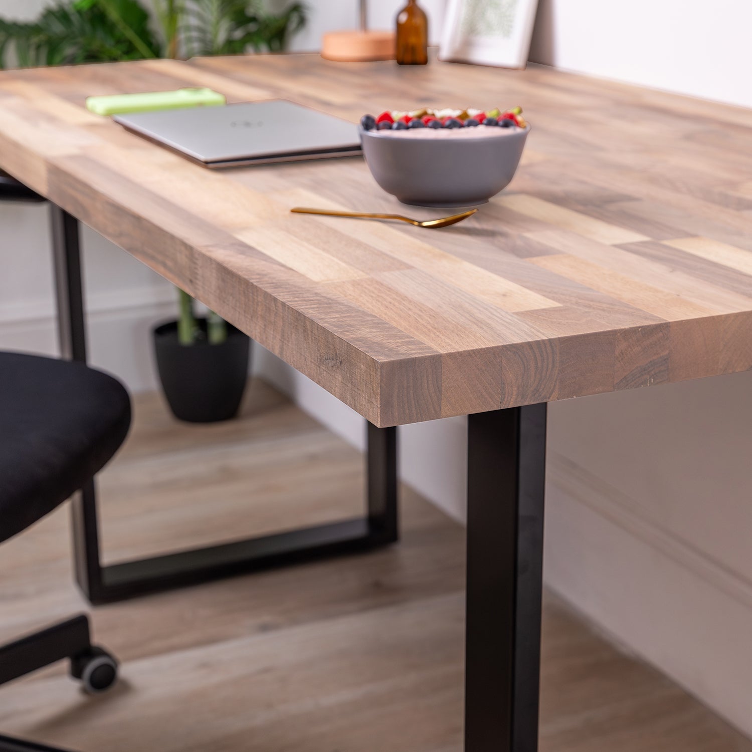 Walnut Wooden Desk Sanded