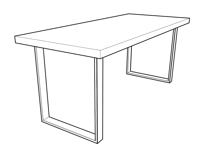 Wood Tops with Square Legs Assembly Guide