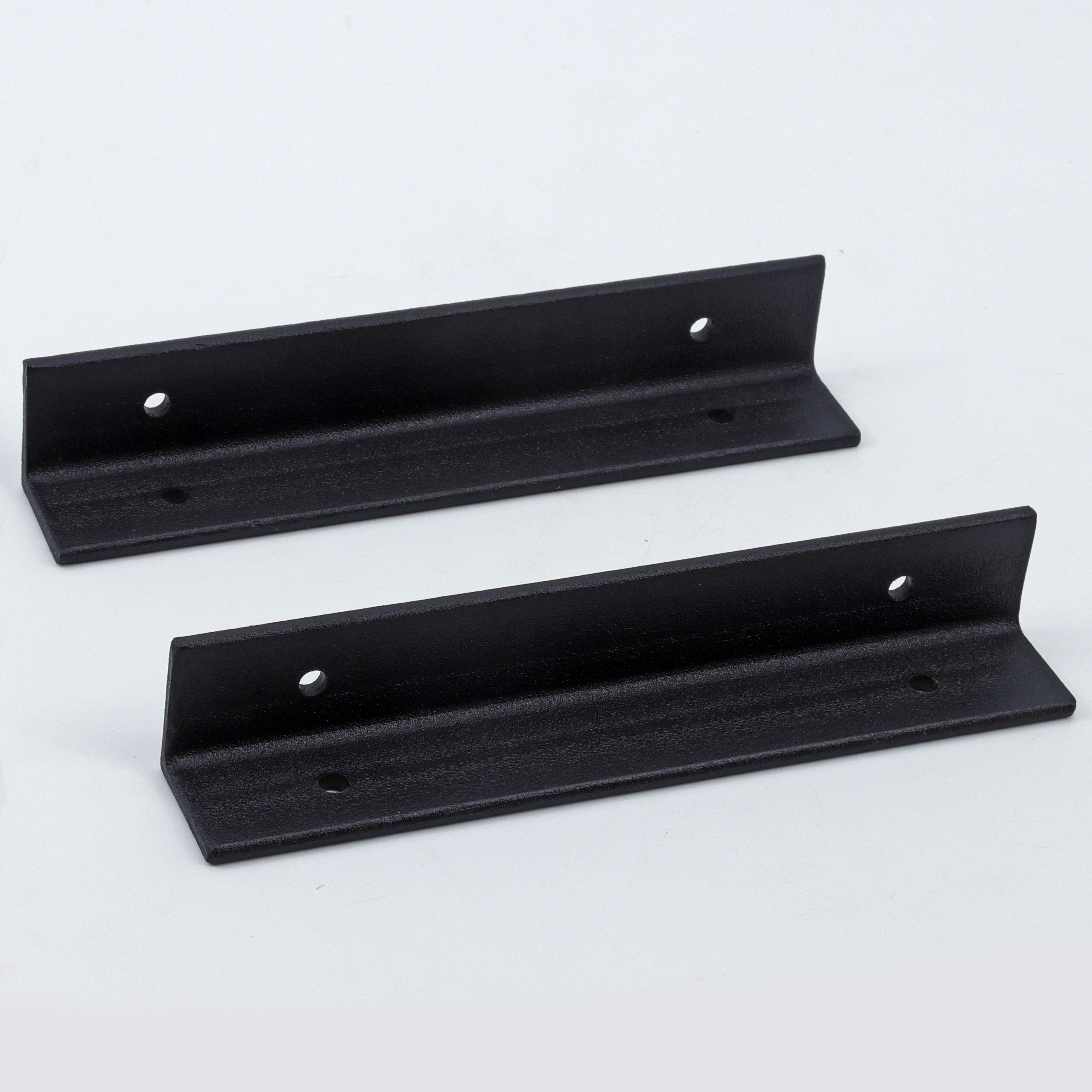 Black Alcove Shelf Brackets for 200mm depth shelves (Pair)